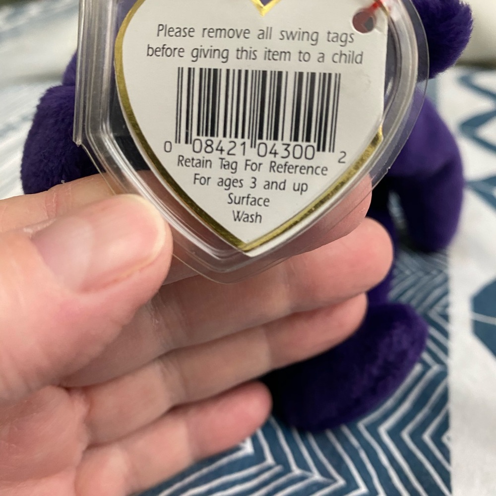 LAST ONE LEFT NEW,RARE PRINCESS BEANIE BABY WITH ERRORS - Picture 4 of 6